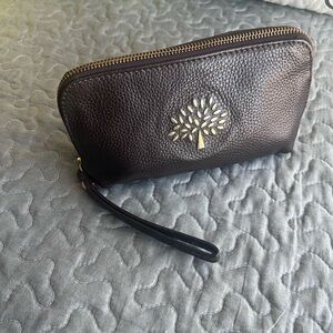 Mulberry Leather Wristlet
